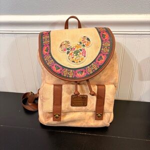 Disney Parks Animal Kingdom
Loungefly Canvas Backpack Mickey
Mouse Icon 2023